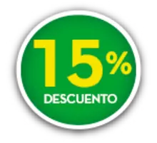 15% DE DCTO.