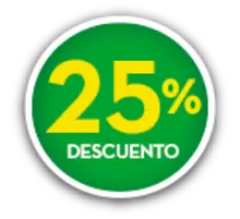 25% DE DCTO.