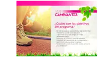 Objetivos del programa Vive Caminantes 